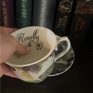 Vulgar Teacup and Saucer Set